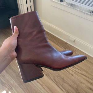 Vagabond Red Leather booties